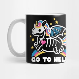 Skeleton unicorn Mug